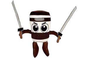 Yiakikio Italian Brainrot Tung Tung Tung Sahur Collectible Figurines Home Decor Animals tralalero tralala (10in Cappuccino Assassino)