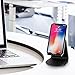LAMEEKU Compatible Cell Phone Stand Replacement for iPhone, 4mm Thickness Aluminum Desktop Cradle Dock, ARC Charging Station for Switch, All Smartphone, iPhone Xs Max XR XS 8 Plus, iPad, Black
