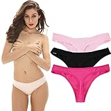 Women Sexy Cotton Thongs Intimates Briefs Tangas Ladies Panties Mulit Pack Size:5-10