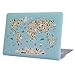 HDE MacBook Air 13 Case Cute World Map Designer Hard Shell Plastic Snap On Case Fits Models A1369 / A1466 (Cute Map)
