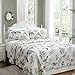 Brandream Bird Bedding King American Country Style Comforter Set King Size 100% Cotton Quilt Set Reversible