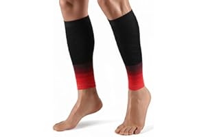 Calf Compression Sleeves Shin Splint Support Footless Leg Guards for Running Men and Women Leg Socks for Sports, Gym, Travel
