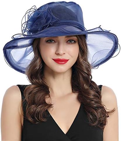 Women's Organza Church Derby Fascinator Cap Kentucky Tea Party Wedding Hat