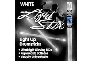 OFG PRODUCTS Light Stix LED Light Up Drumsticks (White)