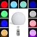 Truprima LED Ball Light, Decor LED Outdoor Lamp Rechargeable Remote Control Cordless 16 RGB Colors Decorative Waterproof Balls Shape Night Lights for Garden Home(5-Inch Sphere)