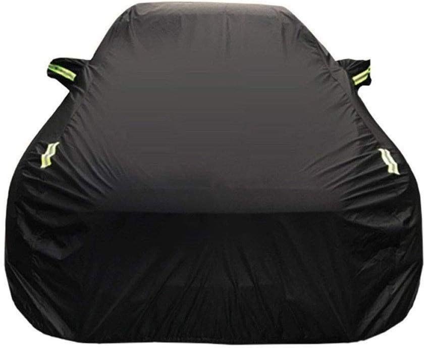 Morsky Car Cover, Nissan GT-R Coupe Special Car Cover, All Weather Protection, Heavy Duty Sun Protection Rain Cover Tarpaulin (Color : Black, Size : Built-in lint)