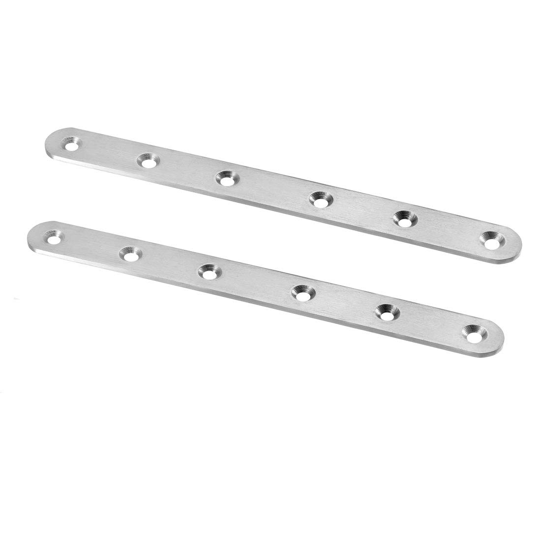 sourcing map Repair Plate,195mmx20mm, Flat Fixing Mending Corner Brace Bracket Connector, Pack of 2