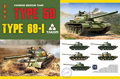 Takom 2069 Chinese Medium Tank Type 59/69-I 2 in 1 Limited Edition 1/35 Scale Model Kit