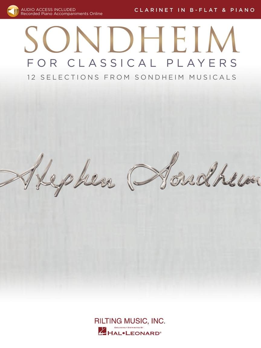 Sondheim For Classical Players Clarinet in B-flat and Piano with Online Accompaniments