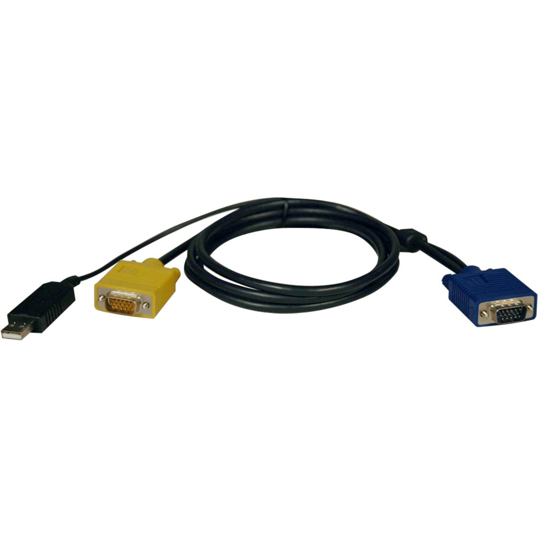 Tripp Lite USB (2-in-1) Cable Kit for NetDirector KVM Switch B020-Series and KVM B022-Series, 6-ft. KVM cable - KVM cables (6-ft, 1.83 m, HD15, HD15, USB A, Male/Male)