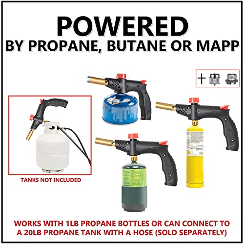 Kitchen Blow Torch for Cooking, Grill Gun Sous Vide Torch Fit All