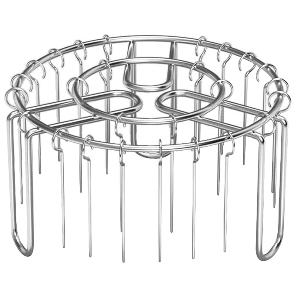 Photo 1 of Air Fryer Skewer Stand Thicken 304 Stainless Steel Vertical Barbecue Rack with 26 Skewers Air Fryer Accessories for Kitchens Cooking BBQ Kabobs (1)