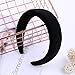 Headbands for Women Padded Headbands - 1PCS Velvet Headband Elegant Headbands Hairpins Headwear Barrette Styling Tools Accessories for Women and Ladies,Black