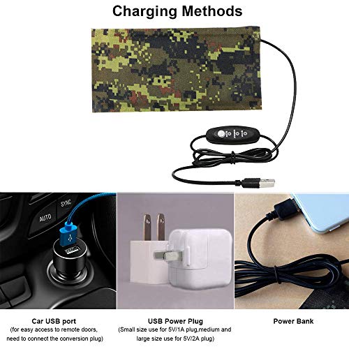 Reptile Tank Heating Pad - USB Reptile Under Tank Heat Mat Waterproof Terrarium Heater Reptile Heated Pad for Lizard, Gecko, Bearded Dragon, Chameleon, Corn Snake, Spider, Hermit Crab - Thumbnail 3