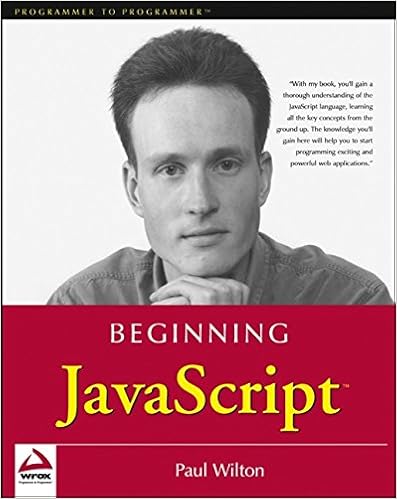 Beginning Javascript Programmer To Programmer Wilton Paul 9780764544057 Amazon Com Books Beginning Javascript Programmer To Programmer Wilton Paul 9780764544057 Amazon Com Books