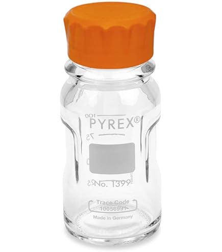 PYREX 1000ml Easy Pour Slimline Corning Glass Media Bottle