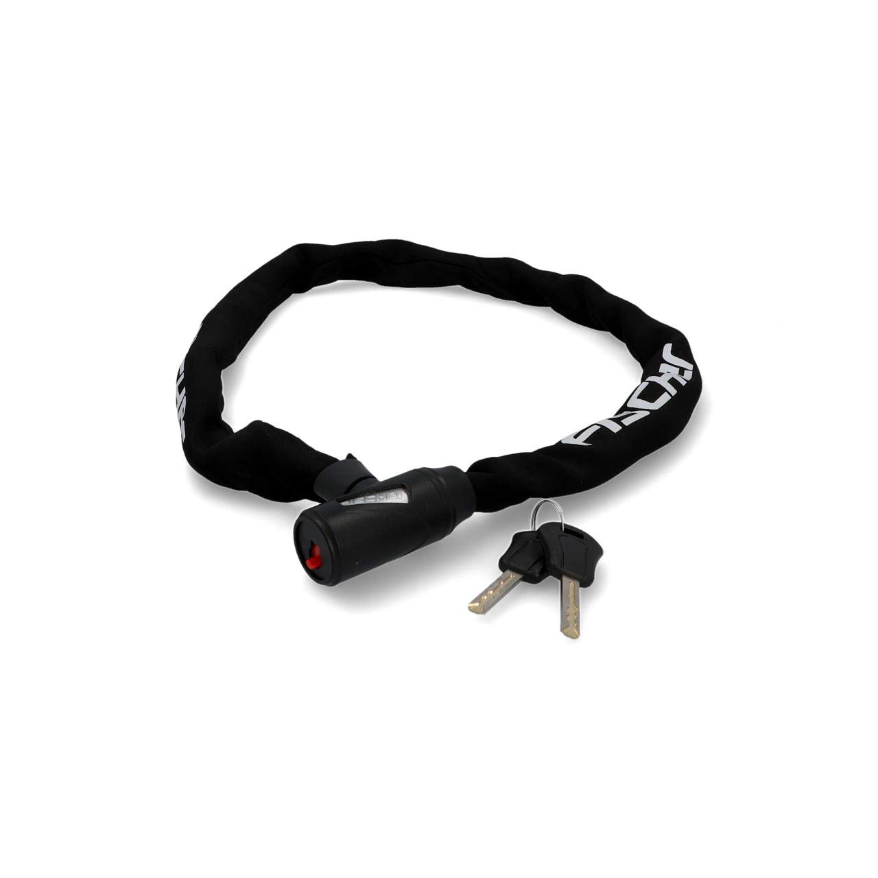 FISCHER 50463 Unisex Adult Chain Lock Neoprene 100 cm 6 mm Key Bicycle Lock, Normal