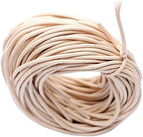 Beads Unlimited Rattail Cotton Cord, Beige, 1mm