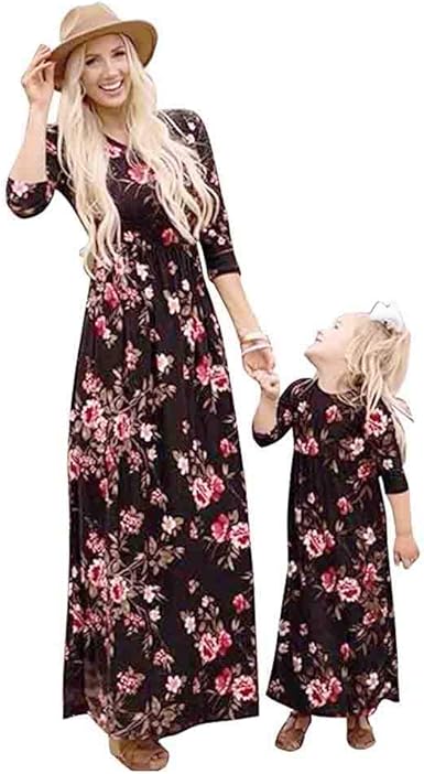 Robe longue mere fille Clearance