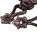 OULII Metal Wall Hook Curtain Drapery Holdbacks Coat Hat Hook Set of 2 (Hollow Flower)