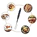 beyetori Meat Digital Real-Time Reading Cooked Large Kitchen Food BBQ Thermometer Can Be Used for Roast Beef and Chicken Boiled Milk, Standard, Black