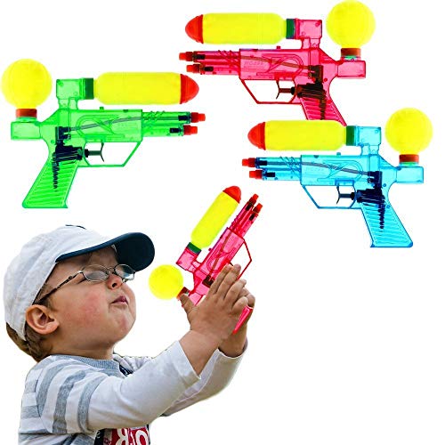 Mega Pack of 24 - Double Barreled Squirt Guns - Summer Outdoor Activity Play Fun Fighting Toys - A Must to Try!