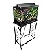 Aquatic Fundamentals 20 Gallon Metal Scroll Aquarium Stand-Black