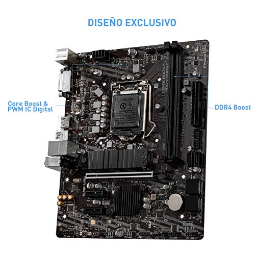 MSI-B460M-A-PRO-Placa-Base-Pro-Series-10th-Gen-Intel-Core-LGA-1200-Socket-DDR4-USB-32-Gen-1-Gigabit-LAN-DVI-DHDMI