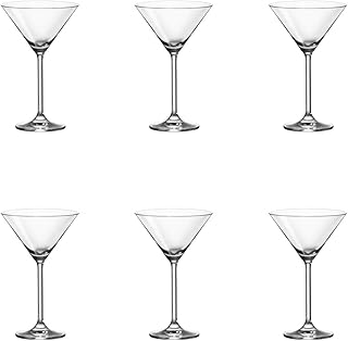 Leonardo Daily Cocktail-Gläser, Cocktail-Glas mit Stiel, spülmaschinenfeste Cocktail-Kelche, 6er Set, 270 ml, 063320
