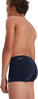 Speedo Boys Eco Endurance+ Aquashort Trunks True Navy 13-14 Chlorine-Resistant view 3