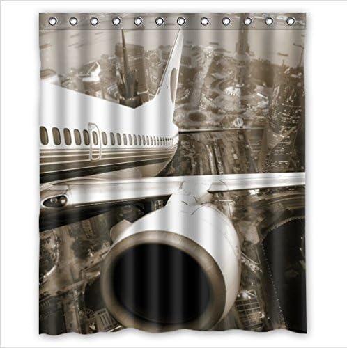 cool airplane design,classic airplanes art Polyester Fabric Custom home decor Shower Curtain 60" x 72"