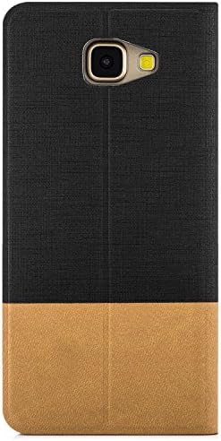 Samsung Galaxy A5 (2016) Case Protector Flip Cover [zanasta] Premium Phone Wallet with Card Holder Slots [Slim Profile] Foldable Stand | Black