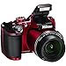 Nikon COOLPIX B500 16MP Digital Camera with 3 Inch TFT LCD Screen Nikkor Lens With 40x optical zoom wifi, Red (Renewed)