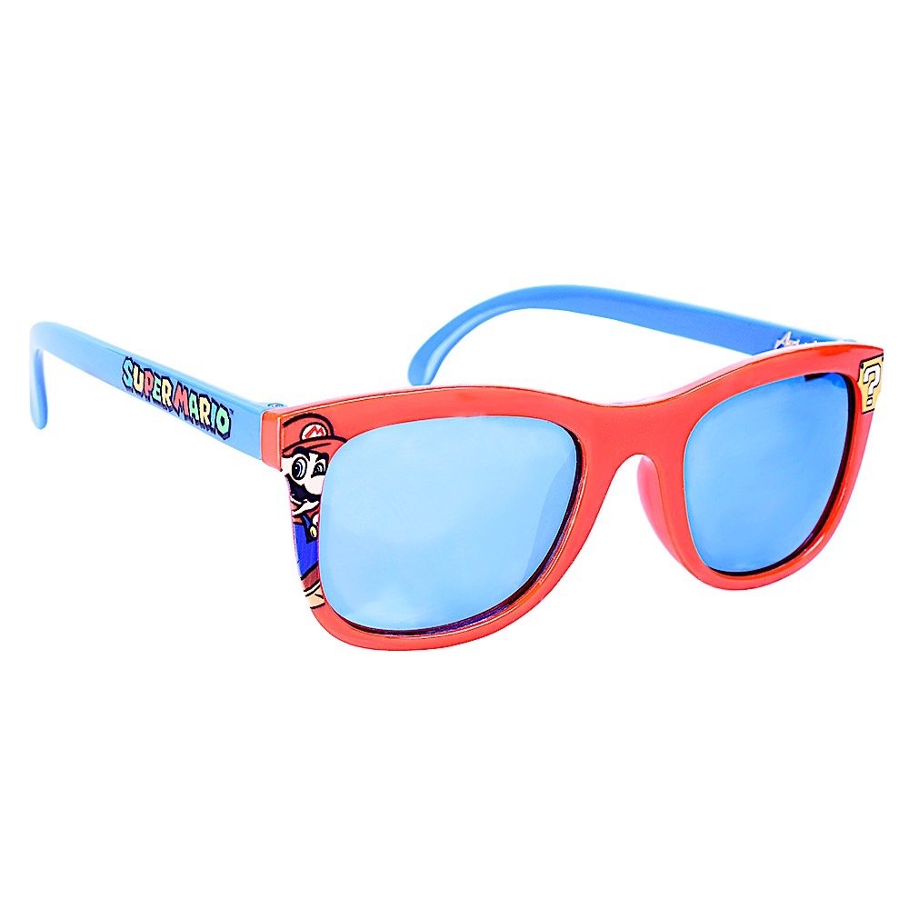 Costume Sunglasses Mario Red Frame Blue Lens Arkaid Party Favors UV400