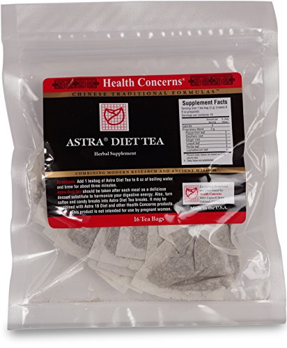 Health Concerns - Astra Diet Tea - Herbal Supplement - Caffeine Free - 16 Tea Bags Health Concerns - Astra Diet Tea - Herbal Supplement - Caffeine Free - 16 Tea Bags