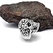 FANSING Jewelry Stainless Steel Fashionable Flower Skull Rings for Mens