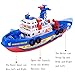 Bigbuyu Electric Marine Rescue Fire Boat with Sound and Flash Lights Water Spraying Ship Model for Toddler Kids (Boat)
