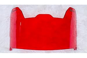 PRECISION SPORTS EQUIPMENT Precision Football Helmet Visor Transparent Colors // Fits Major Brands Kids, Youth & Adult Helmets // Eye Protection for Helmet and Facemask // Transparent Colors