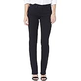NYDJ Women's Marilyn Straight Denim Jeans, Black, 18