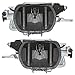 Brock Replacement Driver and Passenger Fog Lights Lamps Compatible with E-Class C43 CLK320 SLK230 1708200156 1708200256