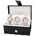 Akribos XXIV Women's AK887RG Quartz Diamonds Bracelet and Strap Watches Set