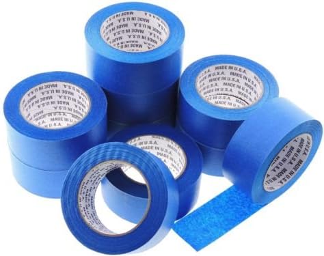 10 Rolls Premium 2" in x 60 yd USA PRO Grade Professional Blue Painters Tape Masking Trim Edge Quick Clean Release Easy Removal NO Residue (48MM x 55M 1.9 inch)