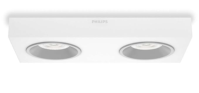 Philips White Led Ceiling Light Indoor Use Metal White 9 W