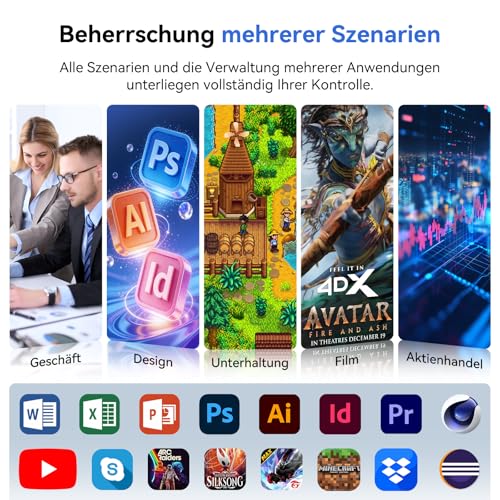Blackview MP20 Mini PC AMD Ryzen 3300U (Exceeds N95/N150/N100) Win11 Pro, 16GB RAM 512GB Micro Desktop Computer, 4K @ 60Hz UHD, USB 3.2+DP + HDMI + Gigabit Ethernet for Business/Home Theater