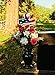 Solar Lighted American Flag Cross by Eternal Light | Veteran Cross Decoration Heartfelt Cemetery Memorial 14