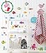 Ocean Fish Wall Decals – Sea Whale Turtle Tropical Creatures Bathroom Stickers - Cartoon Decorative Bathroom Wall Decal for Kids [>50 Art Decals]