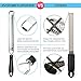 RVOKOMS Lemon Zester Tool, Professional Parmesan Cheese Grater, Premium Stainless Steel Peeler for Kitchen, Chocolate, Citrus, Vegetable, Dishwasher Safe and Upgrade Non-Slip Handle
