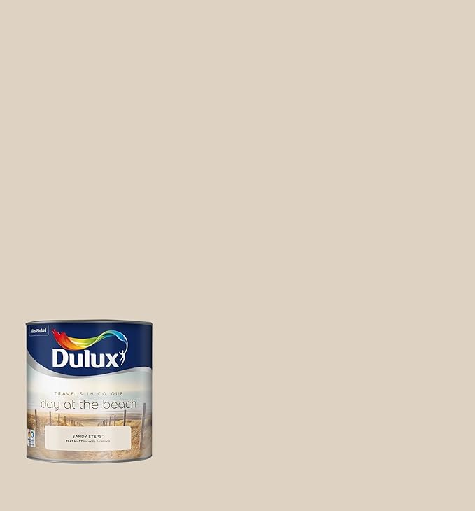 Dulux Travels in Colour Flat Matt Paint, 2.5 L Sandy Steps Amazon.co