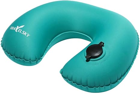 Amazon Com Inflatable Neck Pillow Travel Airplane Pillow
