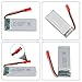 4Pcs 3.7V 900mah Li Battery for 8807 8807W Fordable RC Quadcopter Drone + 1 to 4 Charger + Charging Cable - CreaTion